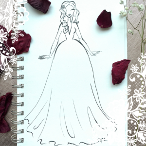 Custom Wedding Dress Illustration