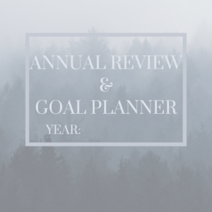 Annual Review and Goal Planner (Forest)